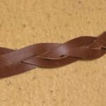 Handmade Child's Leather Twist Wristband