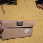 Handmade Tan Saffiano Leather Medium Size Clutch #82