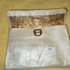 Handmade SIlver Leather Small Clutch with Rose Gold Hardware # 61 - Image 2