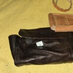 Handmade Faux Lizard Leather Purse lined #91